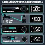 yihua 948d-iv-1410w-5-in-1-hot-air-gun-c245-soldering-iron--tweezers-iron--suction-tin-gun-rework-st