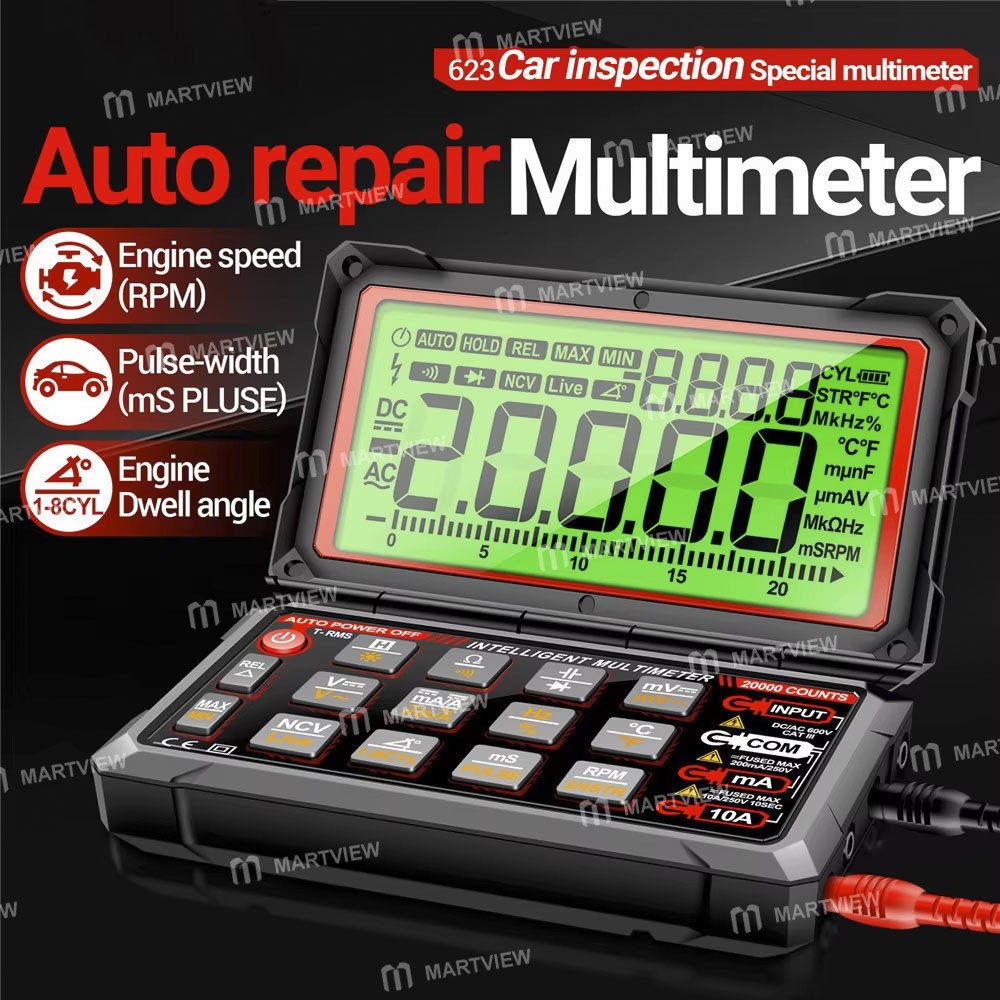 aneng 623-rechargeable-high-precision-smart-large-screen-digital-display-car-electrician-multimeter-