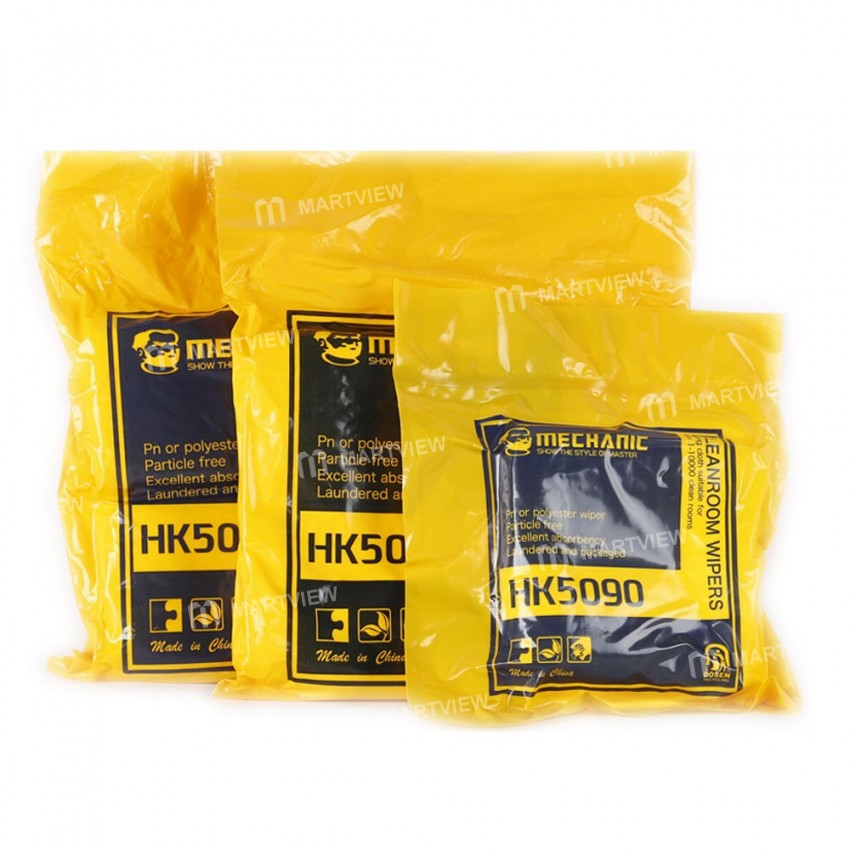 Mechanic HK5090 High-Quality Touch Screen Cleanroom Wipers Microfiber Anti Static Non Dust Cloth for