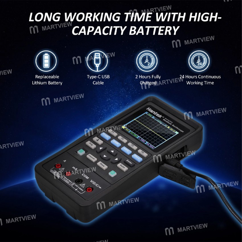 hantek 2c42-2-in-1-dual-channels-40mhz-bandwidth-handheld-digital-oscilloscope-multimeter-5
