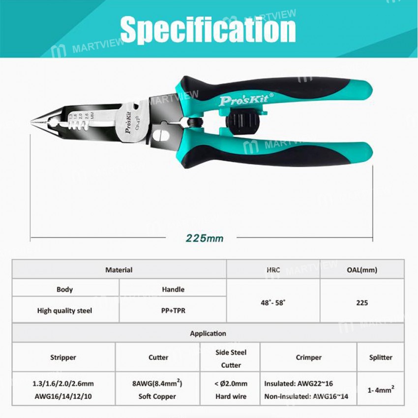 proskit cp-420-5-in-1-multi-functional-stripping-wire-long-nose-terminal-crimping-pliers-10