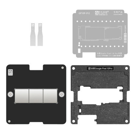 Amaoe 0.12mm Middle Layer BGA Reballing Stencil Platform Set for Google Pixel 10 Pro