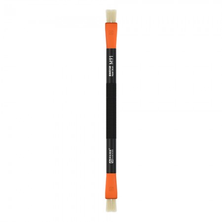 Amaoe M91 Dual Head Cleaning Pure Bristle Brush for Motherboard Steel Mesh IC Cleaning