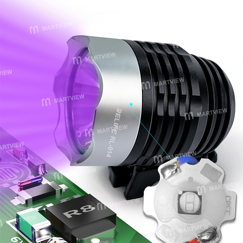 Relife RL-014 5W USB Interface 3 level Adjust Dual-core UV Curing Lamp