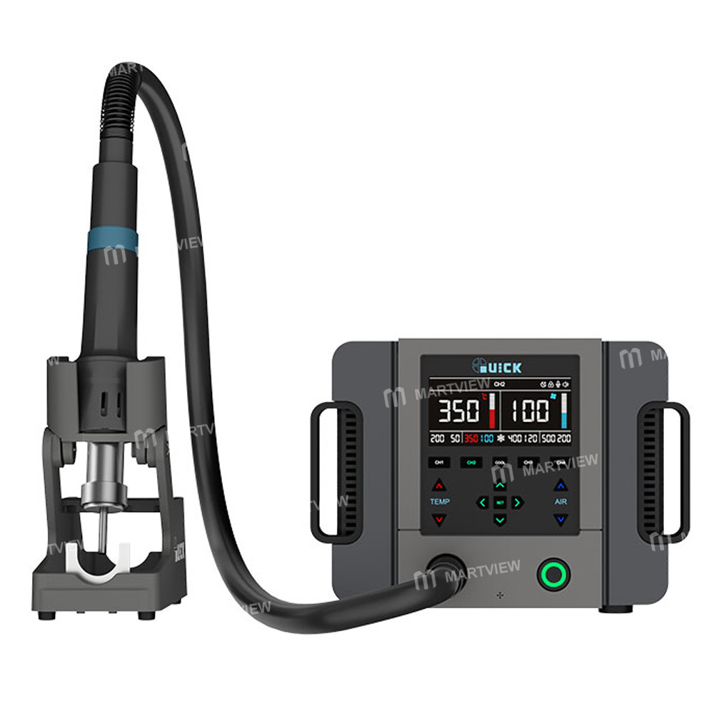 quick 861pro-max-1300w-intelligent-hot-air-rework-station-for-chip-level-repair-pcba-production-supp