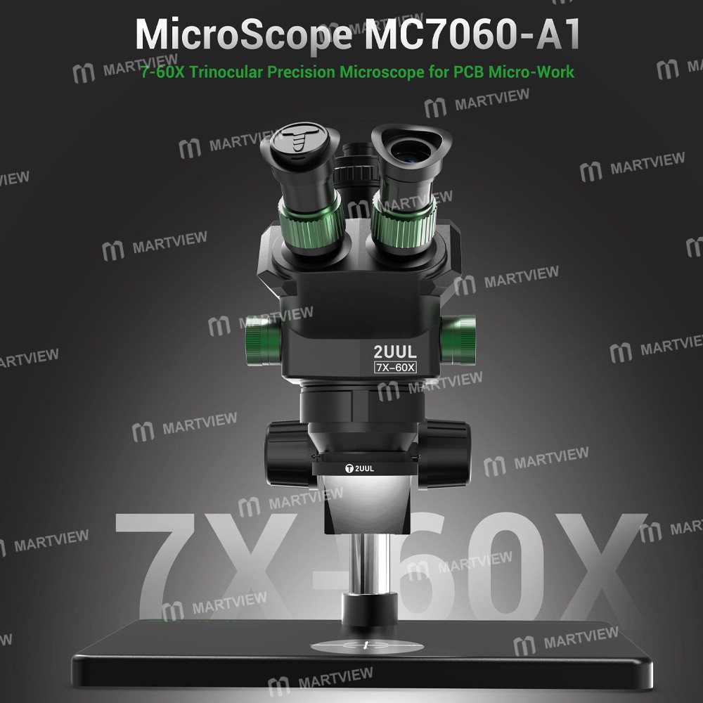 2uul microscope-mc7060-a1-7-60x-synchronous-zoom-trinocular-microscope-for-pcb-micro-work-8