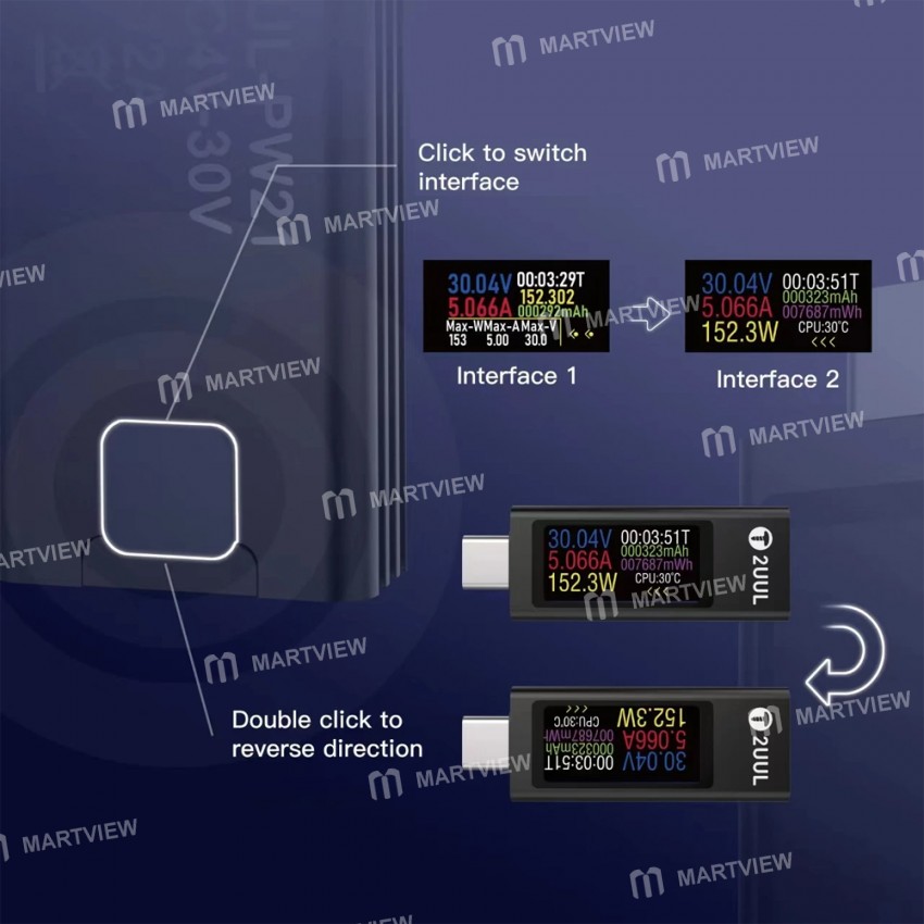 2uul charging-mate-type-c-mini-charging-detector-with-bidirectional-current-test-4