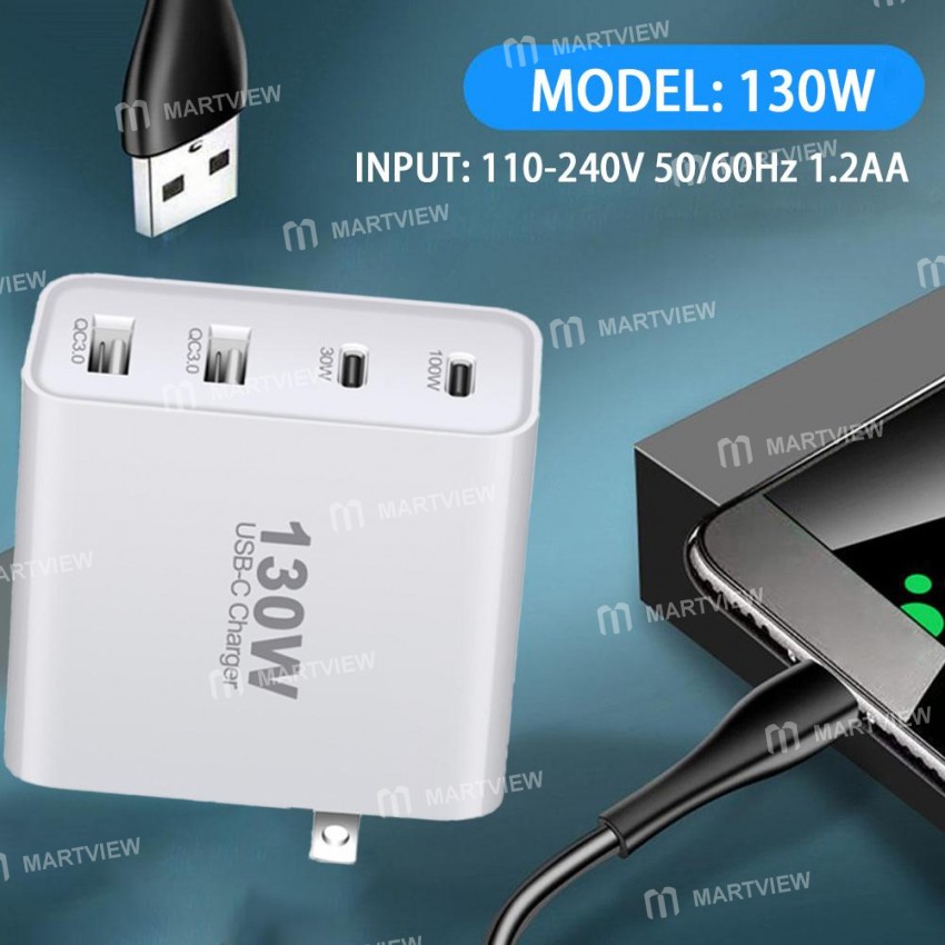 130w 4-ports-type-c-fast-charging-station-with-qc30-pd-charging-7