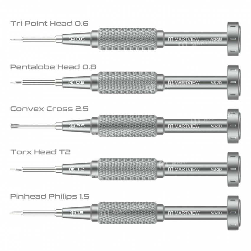 Martview MS-2D Aluminium High-Precision Anti-Rust Anti-Slip Magnetic Screwdriver - Malaysia