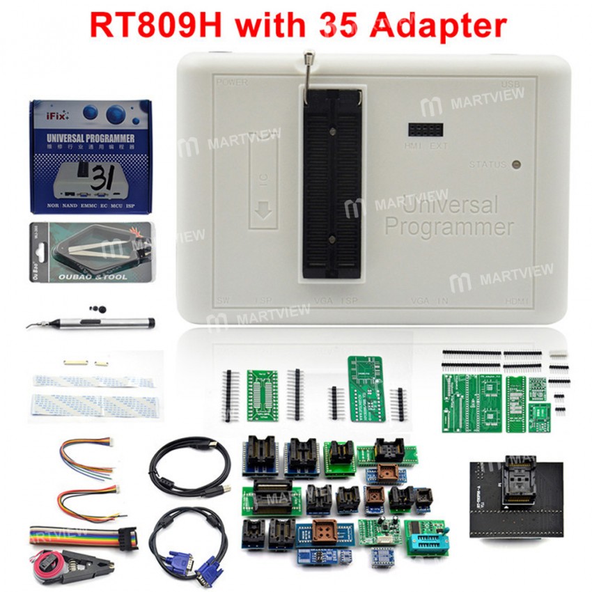 RT809H NAND EMMC MCU Universal High Speed Read and Write Programmer