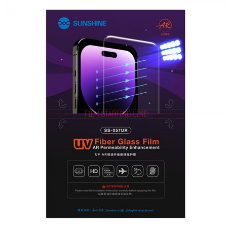 Sunshine SS-057UR Anti-reflection Fiberglass Protective Film for Intelligent Cutting Machine - 25Pcs