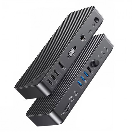 Orico DKA19 19-in-1 5Gbps Type-C HDMI VGA RJ45 SD / TF Headphone Desktop Docking Station