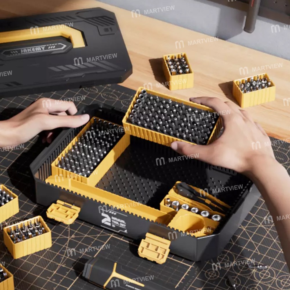 jakemy jm-8199-257-in-1-modular-manual-toolbox-with-manual-screwdriver-handle-252-precision-bits-6