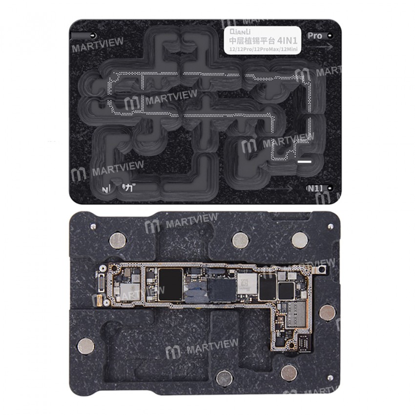 QianLi Middle Frame Reballing Platform for iPhone 12 / 12 Pro / 12 Pro Max / 12 Mini