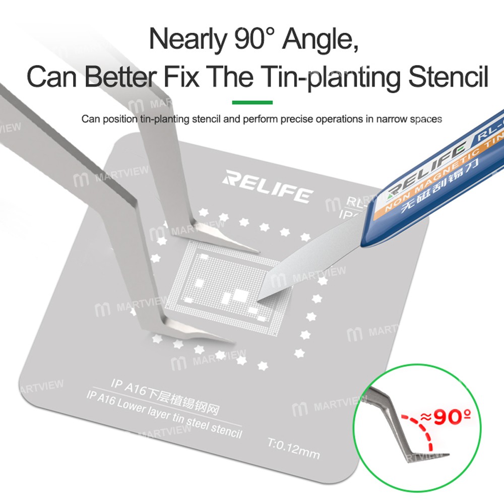 relife st-20l-anti-magnetic-stainless-steel-tweezers-for-tinning-positioning-6