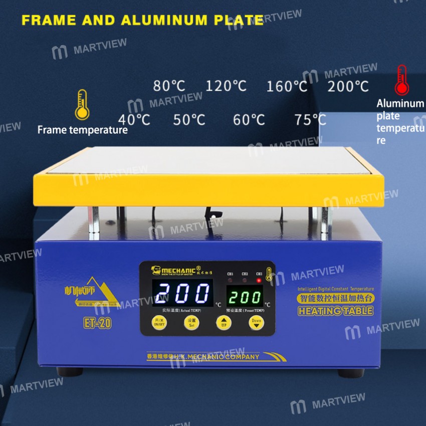 Mechanic ET-20 Intelligent Constant Temperature Double Digital Display Heating Table