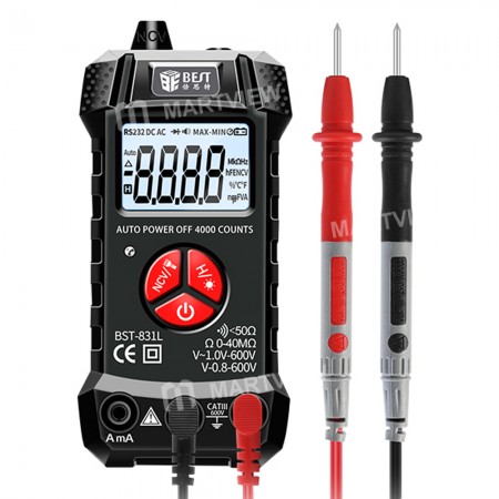 BST-831L High Precision NCV Full Automatic Digital Multimeter with LED Lighting