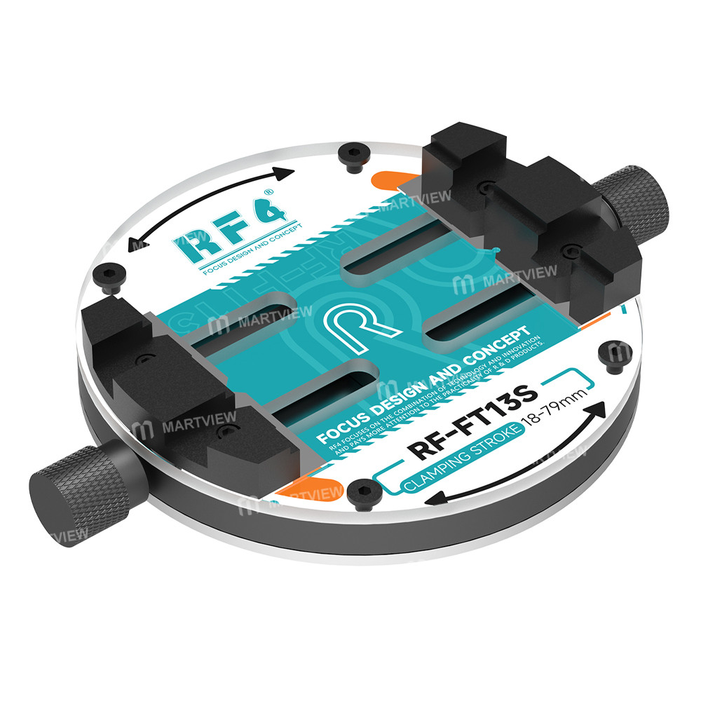 rf4 rf-ft13s-dual-knob-single-axis-ring-shaped-tempered-glass-motherboard-repair-fixture-2