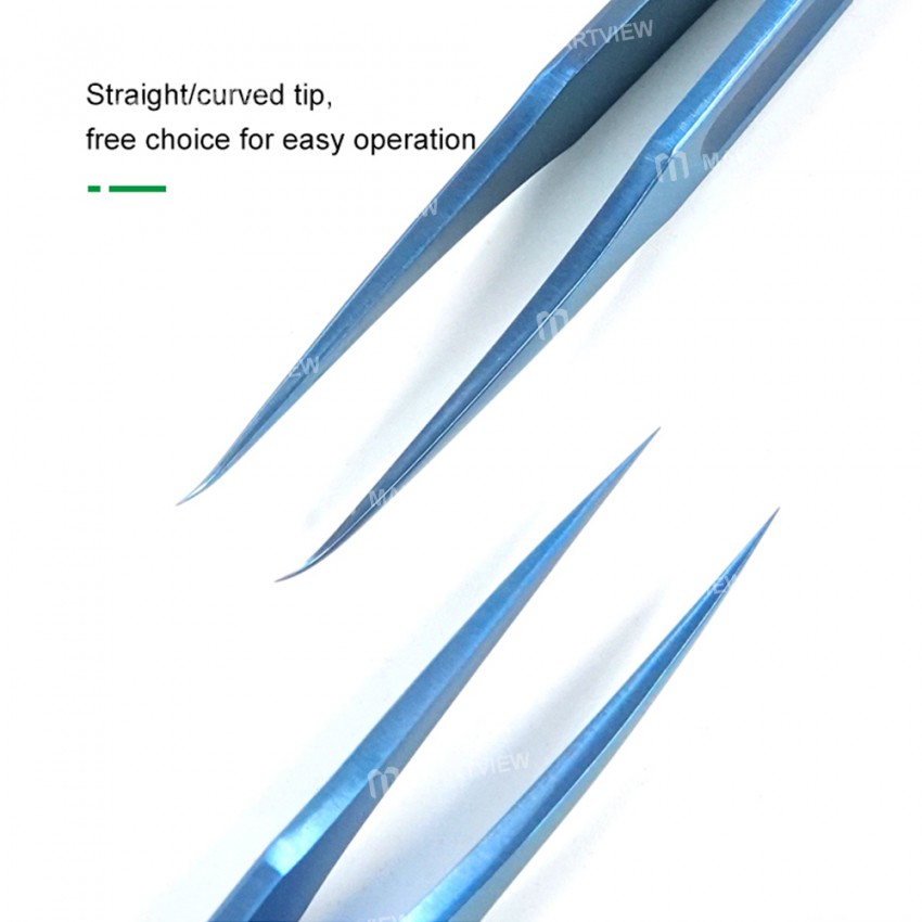 Relife RT-11D/RT-15D Ultra Lightweight High Precision No-Magnetic Titanium Alloy Tweezers