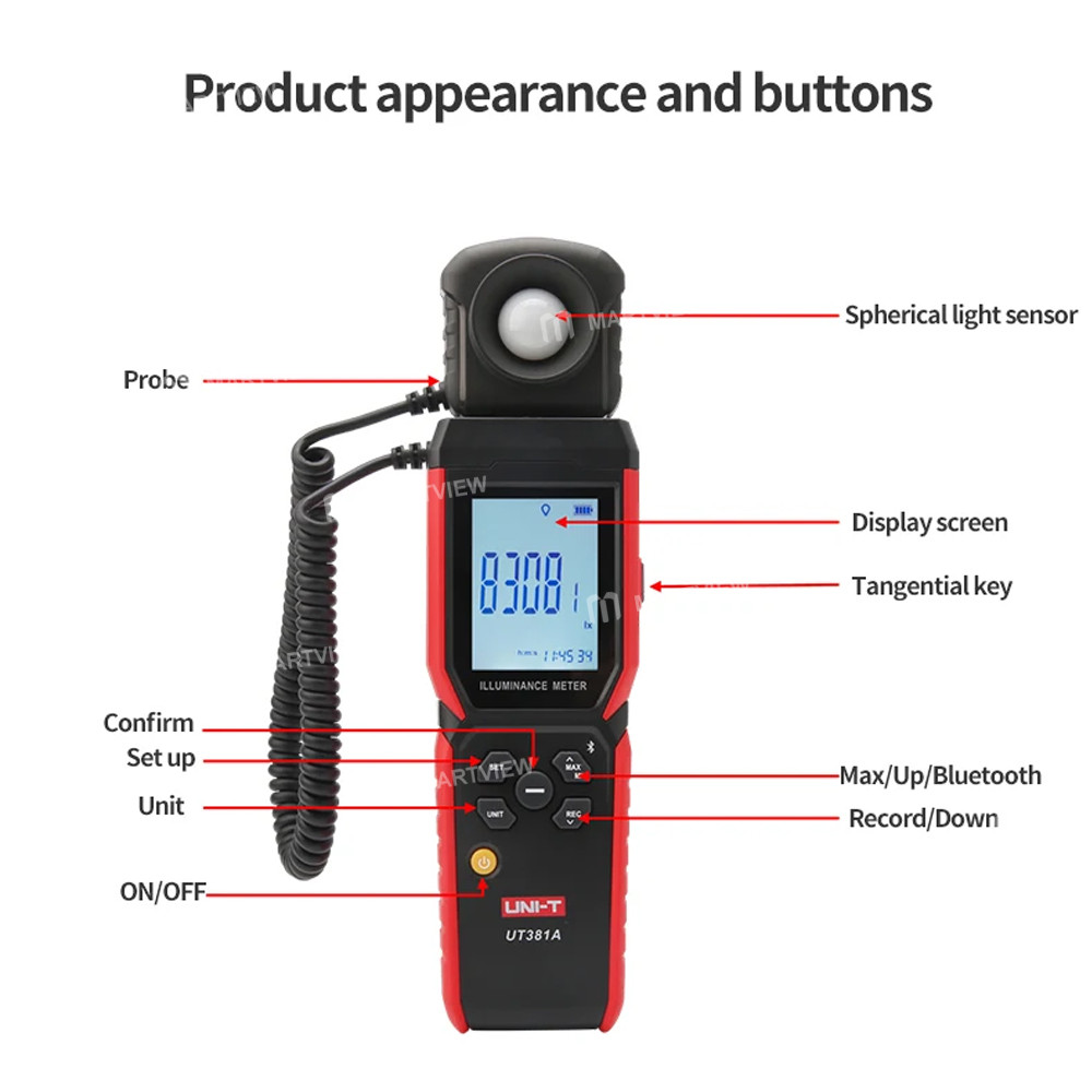 uni t-ut381a-split-rotatable-design-400000lx-digital-illuminance-meter-with-bluetooth-app-function-1