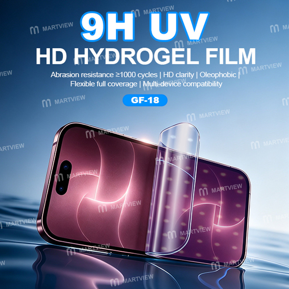 relife gf-18-9h-7-inch-scratch-resistant-high-definition-clarity-oil-repellent-hydrogel-film--25pcs-