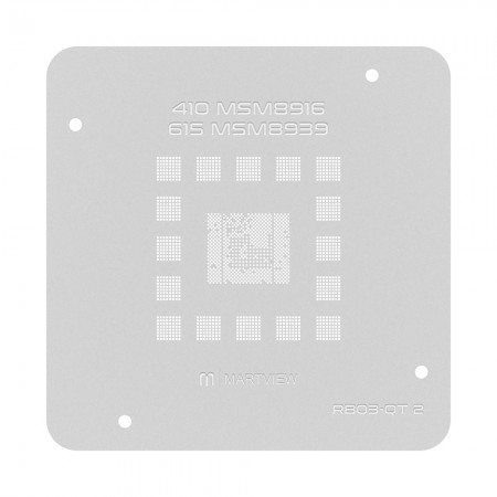 Martview RB03-QT2 CPU BGA Reballing Stencil for Qualcomm Snapdragon 410 MSM8916 / 615 MSM8939