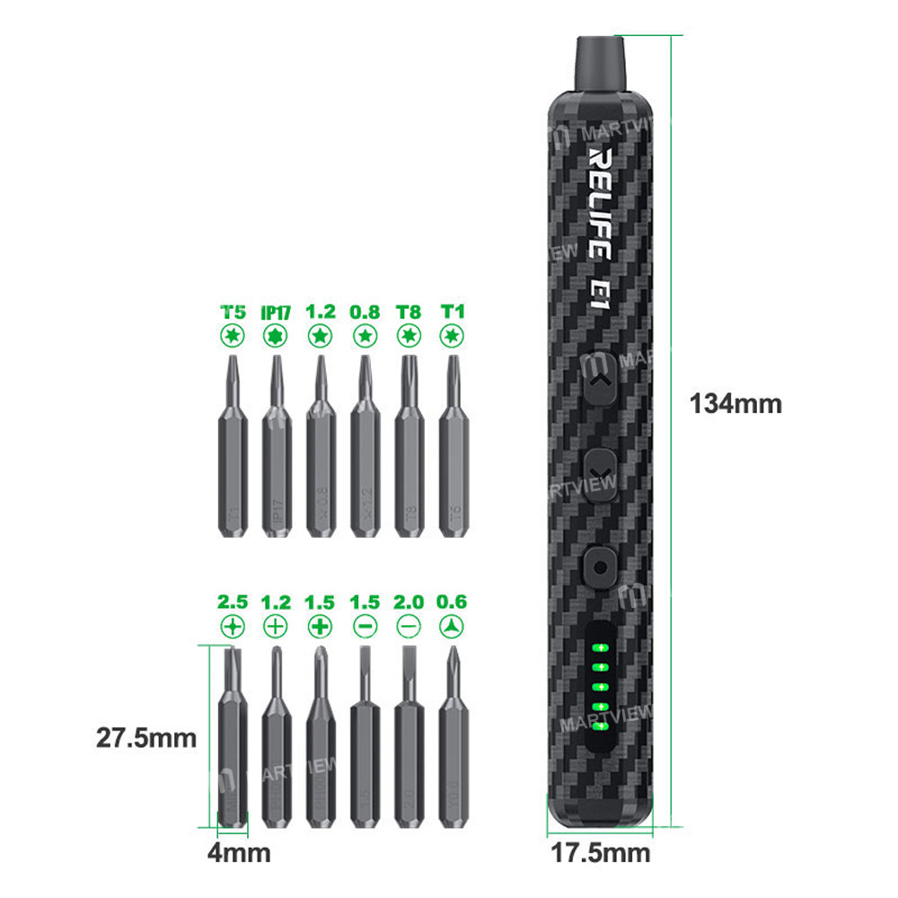 new upgrade-relife-e1-powerful-carbon-fiber-electric-screwdriver-set-support-iphone-17-series-4