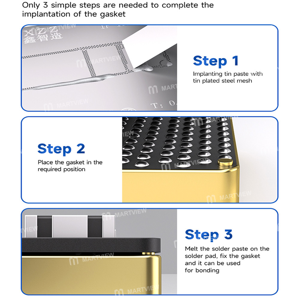 xzz explosion-proof-gasket-for-mid-layer-bonding-in-apple-android-phone-motherboard-repair-14