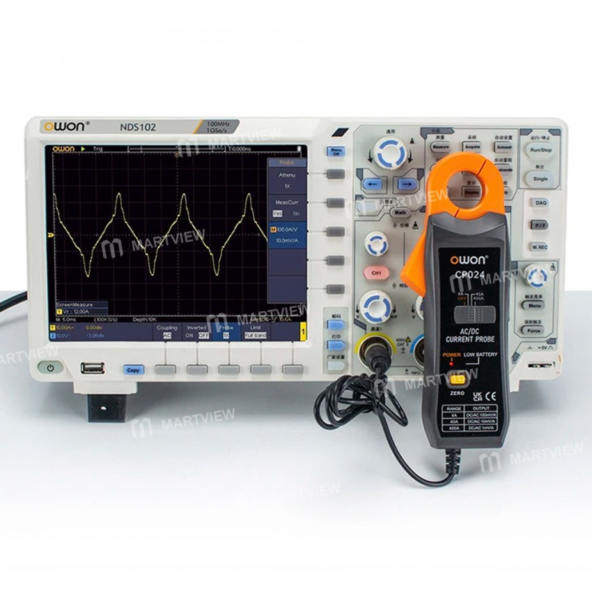 owon cp024-4a-to-400a-dc-ac-three-gear-current-clamp-for-storage-oscilloscope-3