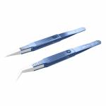 relife rt-11e-15e-anti-static-resistant-ceramic-precision-fly-leads-tweezers-for-mobile-phone-repair