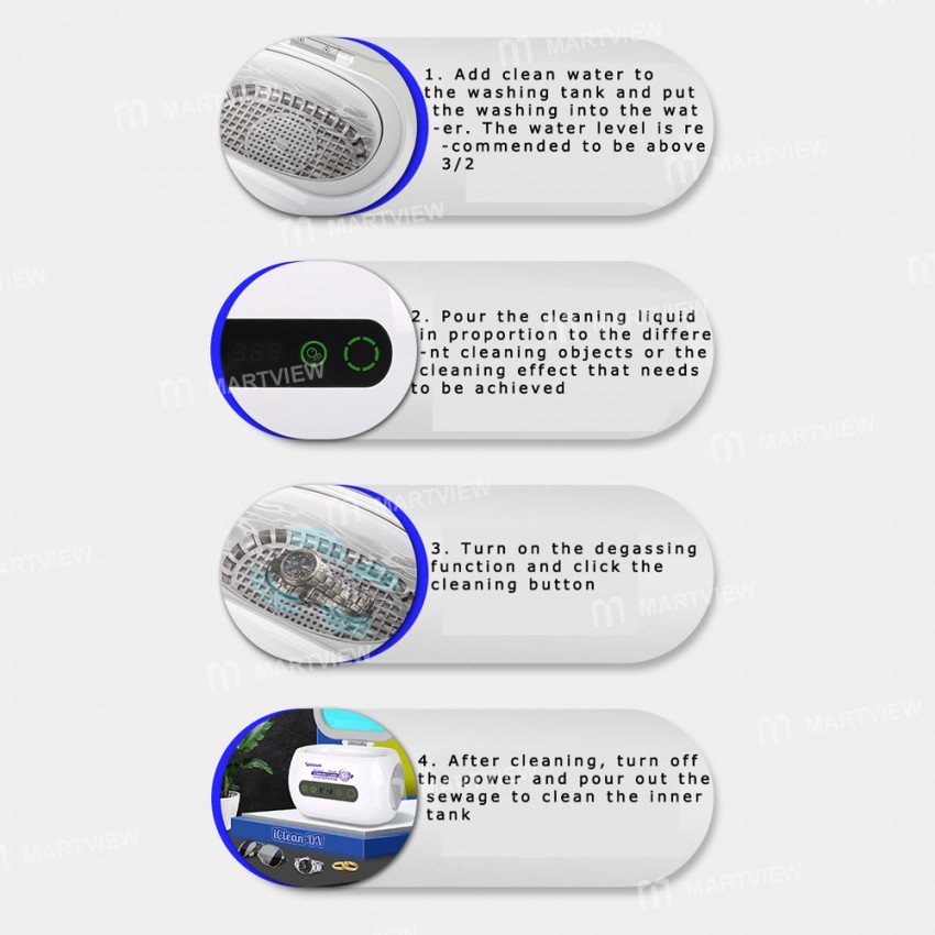 Mechanic iClean DV 600ml Vaccum Ultrasonic Cleaning Machine
