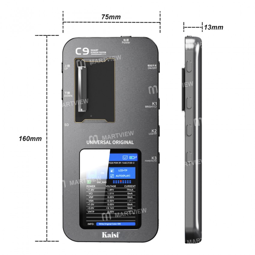 kaisi c9-multi-functional-lcd-screen-true-tone-testbox-5