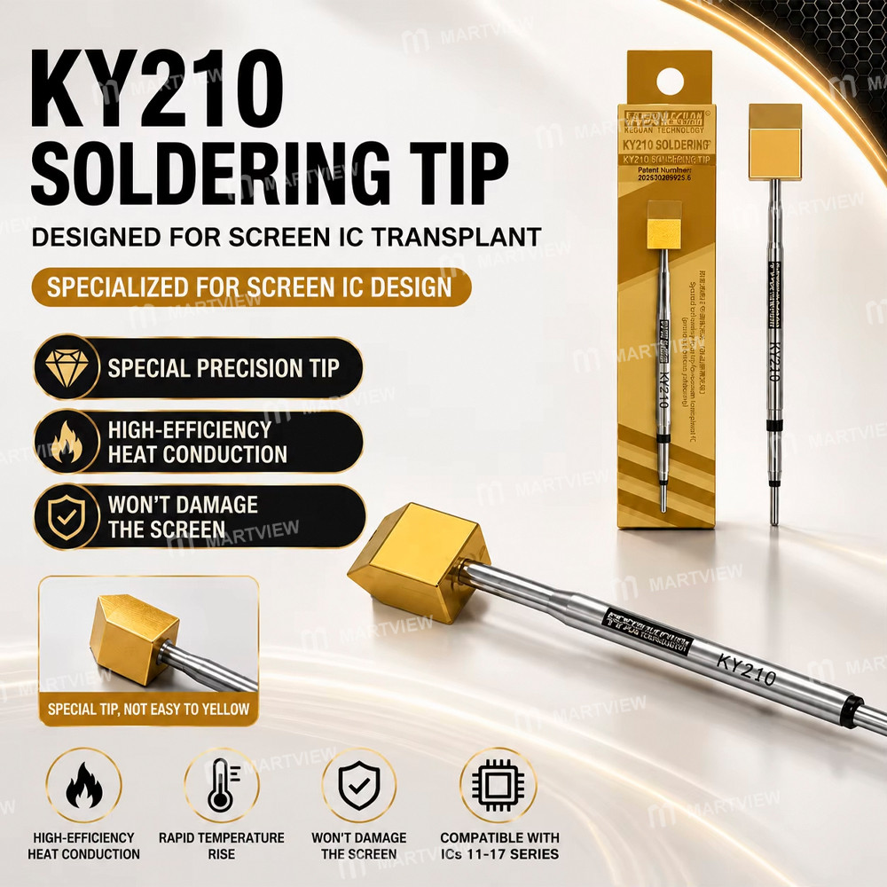 keguan ky210-soldering-iron-tip-specialized-for-screen-ic-transplant-compatible-with-iphone-11-17pm-