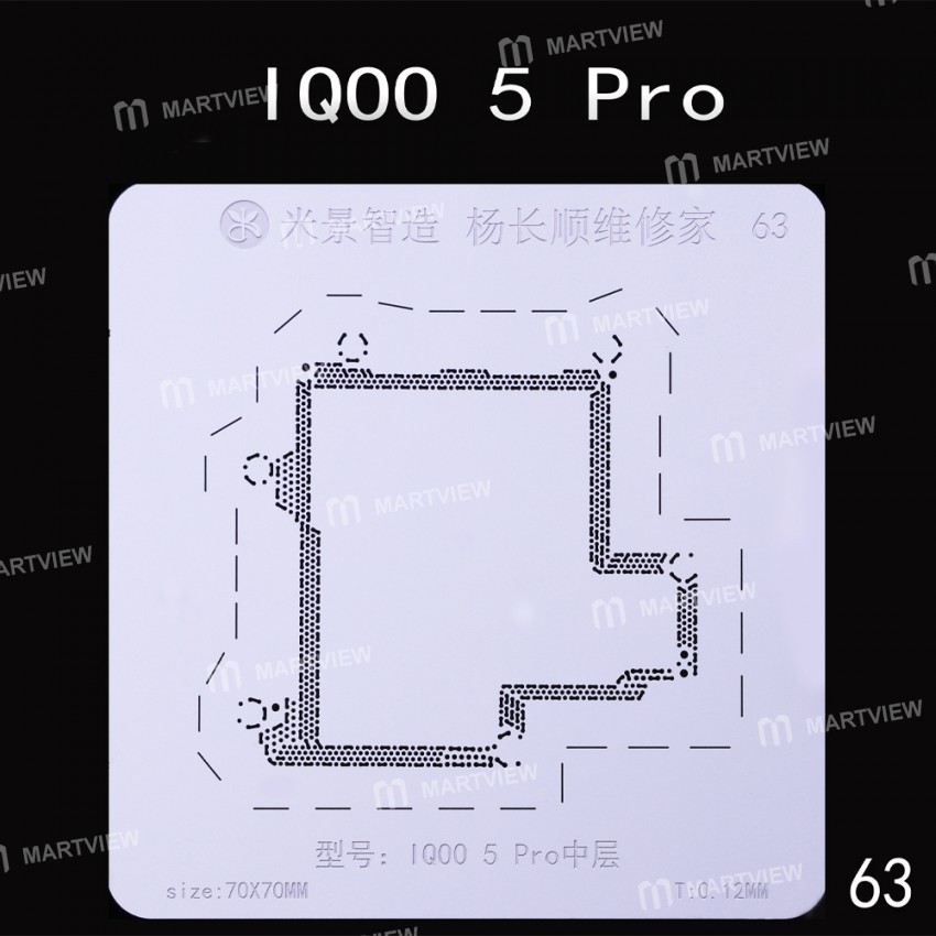 mijing iqoo-series-middle-layer-bga-reballing-stencil-support-mijing-m21-universal-base-4