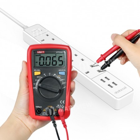 UNI-T UT33A+ Palm Size Electrical Tester LCR Meter Ammeter Multitester LCD Display Auto Ranging Handheld Digital Multimeter