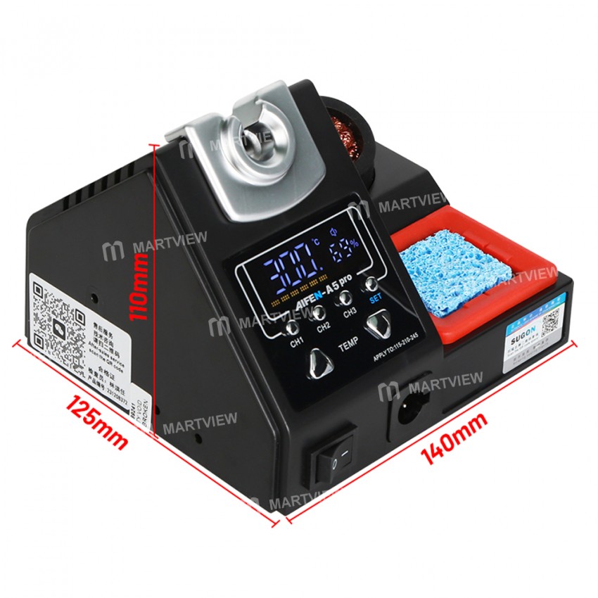 aifen a5-pro-lead-free-digital-display-soldering-station-compatible-210-245-115-handle-2