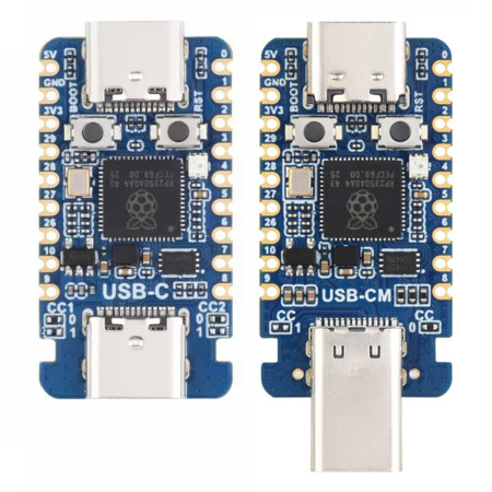 RP2350-USB-C / RP2350-USB-CM Mini Development Board with Type-C Port Based on Raspberry Pi RP2350A