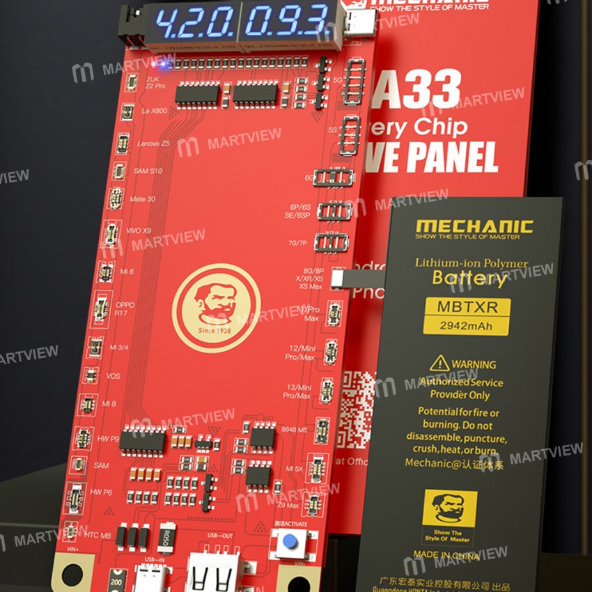 Mechanic BA33 Battery Activation Test Board for iPhone 5 to 13 Pro Max Android Phone Battery Repair