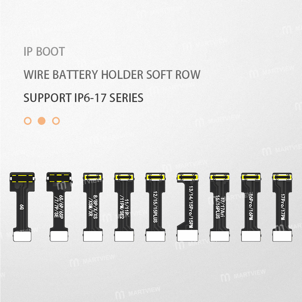 jtx bl-03-power-cable-battery-soft-fpc-connector-supports-iphone-6-to-17-series-8