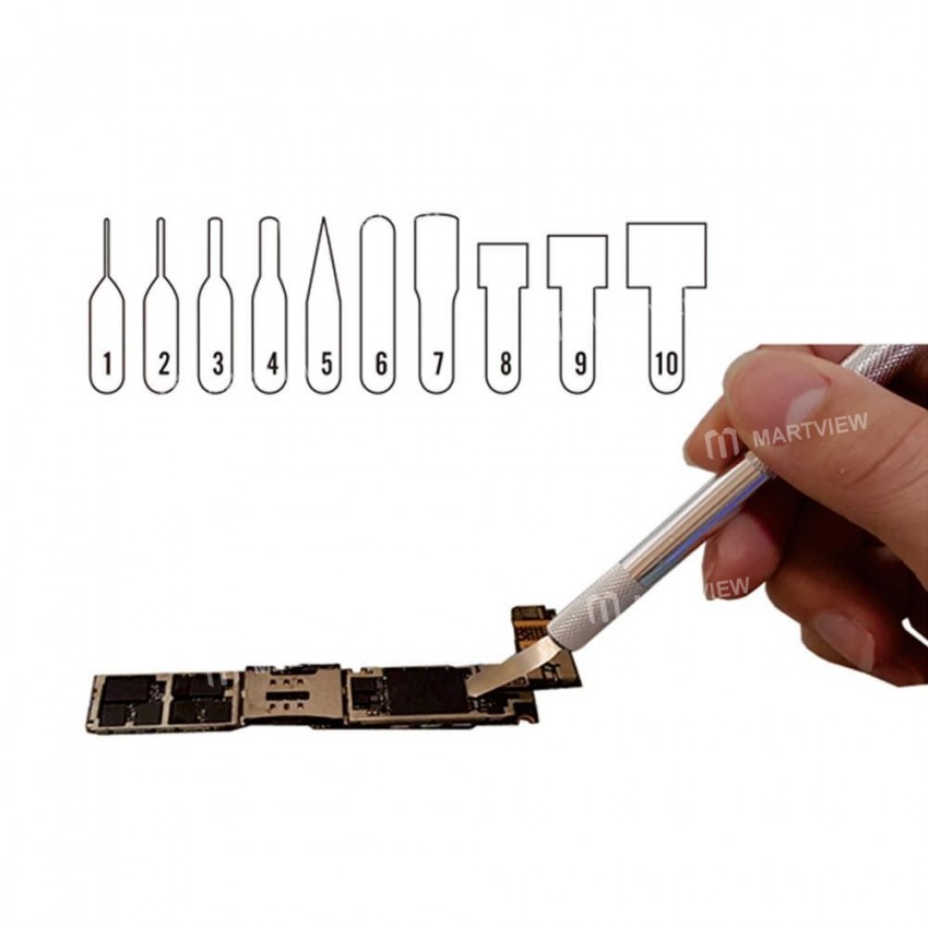 10 in 1 CPU BGA Chip Graver Tool and Disassembly Tool for iPhone Mobile Phone Motherboard A9 A8 A7 C