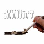 10 in 1 CPU BGA Chip Graver Tool and Disassembly Tool for iPhone Mobile Phone Motherboard A9 A8 A7 C