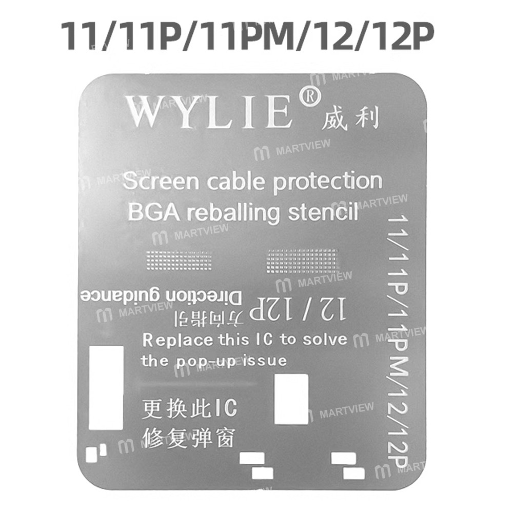 wylie screen-ic-transplant-protective-tin-plating-bga-reballing-stencil-for-iphone-12-16-series-2