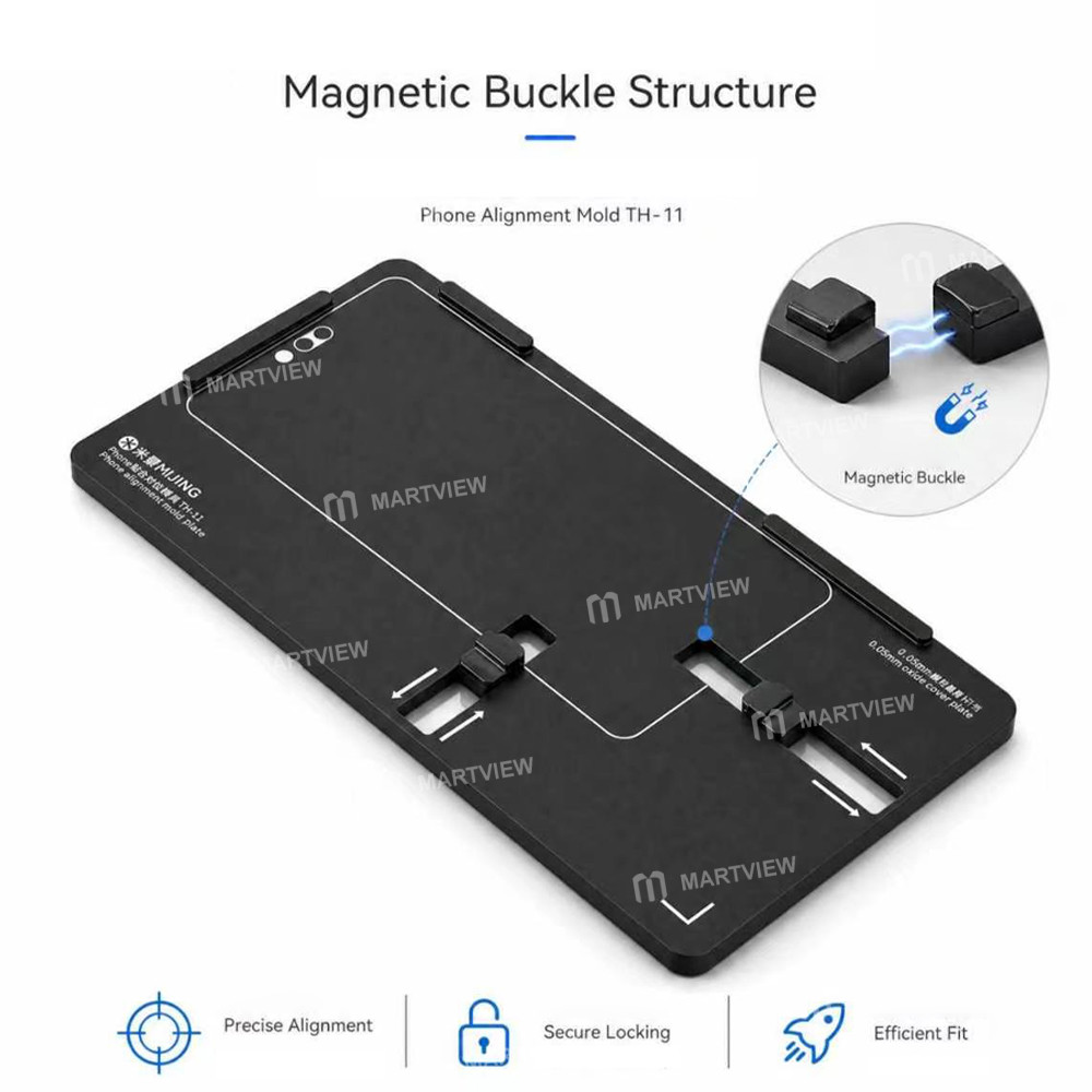 mijing th-11-universal-phone-screen-alignment-integrated-mold-for-iphone-12-to-17pro-max-9