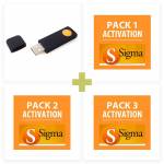 SigmaKey Dongle + Sigma Pack 1, 2, 3 Activations