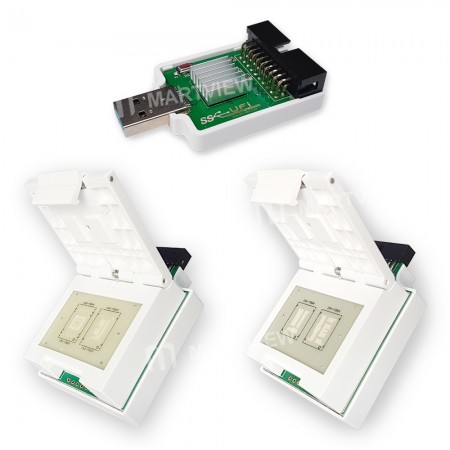 BGA221 / BGA254 eMMC / eMCP Socket + 2 in 1 eMMC / eMCP Socket + USB3.0 SuperSpeed uSD / eMMC Reader for EDT Pro EMMC Dongle Tool UFI Box