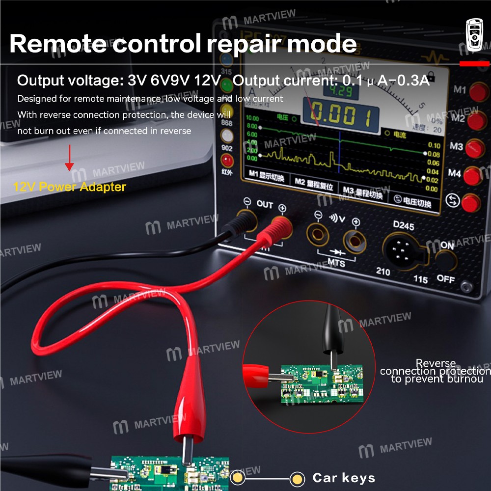 i2c c07-locksmith-no1-power-supply-frequency-test-board-waveform-multimeter-5