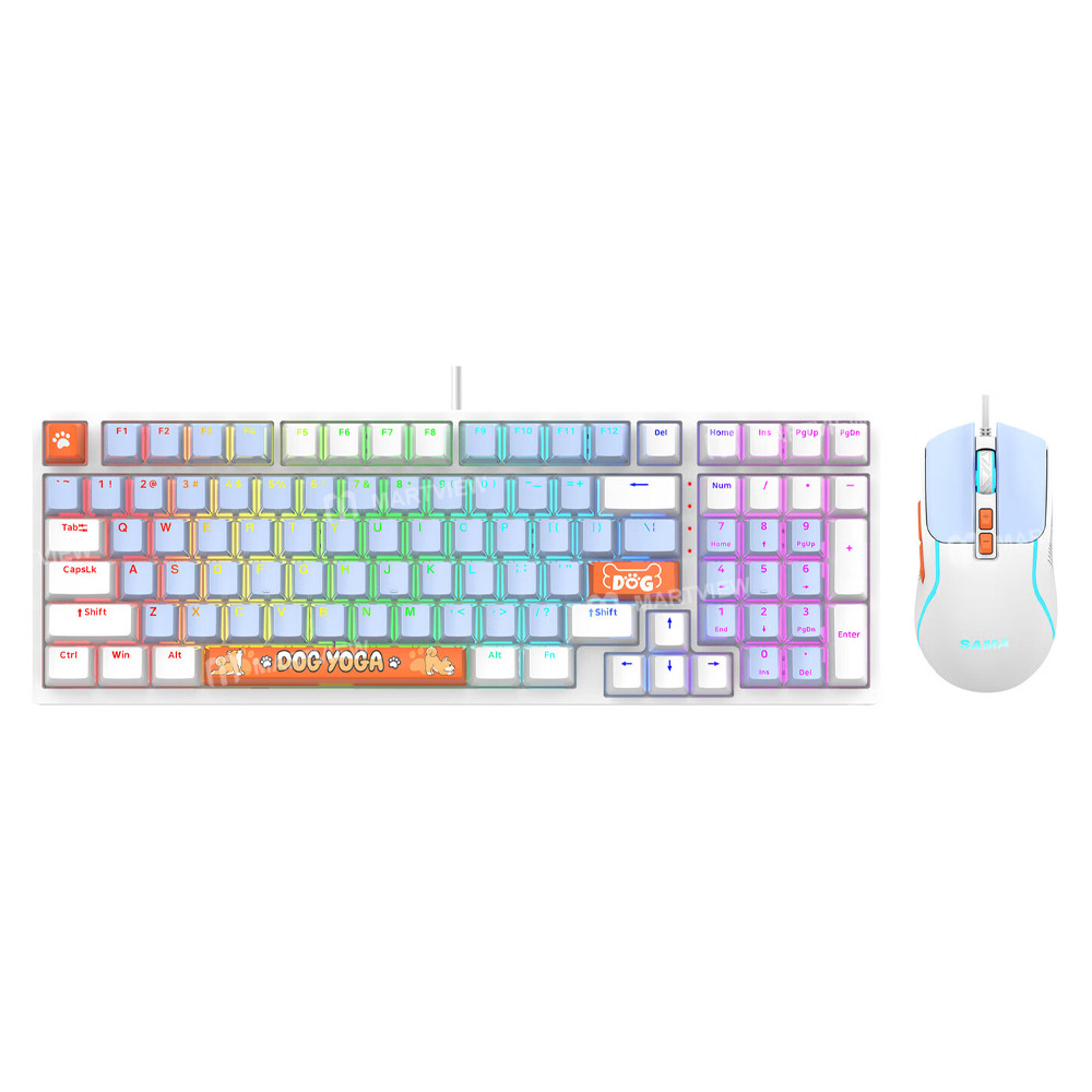 sama gw3000-7d-function-keys-4-stage-dpi-rgb-mechanical-switch-keyboard-with-mixed-colors-3