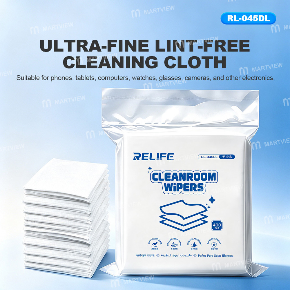 relife rl-045dl-ultra-fine-lint-free-cleaning-cloth-for-screen-lens-glasses-cleaning-400pcs-5