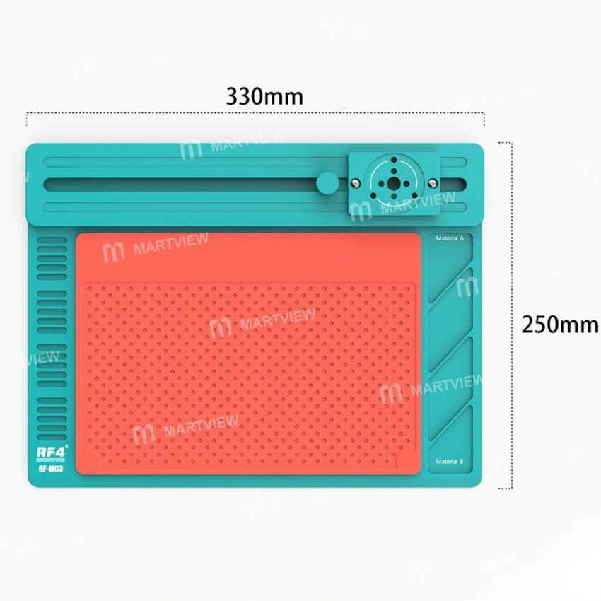 rf4 rf-m03-multifunctional-movable-track-microscope-base-aluminum-alloy-maintenance-pad-6