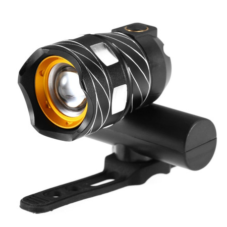 Zoomable Bike Front Light Rechargeable LED Headlight for Safe Cycling